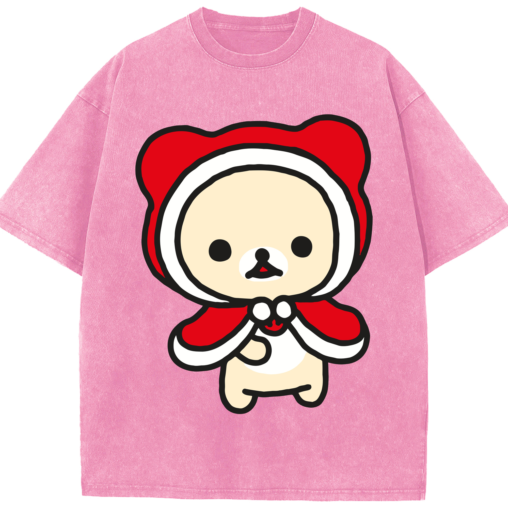 （画像用） リラックマ リラックマ キイロイトリ Rilakkuma Korilakkuma Kiiroitori 綿100% ヴィンテージ風 半袖Tシャツ（フロントプリント）